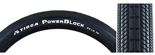 TIOGA BMX Powerblock Reifen BMX, Unisex Erwachsene, Schwarz