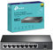 TP-Link TL-SG1008P 8 Port PoE Switch mit 4 PoE+ Ports (64 Watt, IEEE-802.3af/at PoE,lüfterlos, Plug-and-Play, robustes Metallgehäuse) Schwarz