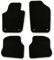 Bär-AfC Auto Fußmatten Basic passend für VW Polo 6R / 6C 2009-2017 + FL, Autoteppiche Nadelvlies Schwarz, Rand Kettelung Schwarz, Set 4-teilig, VW04302