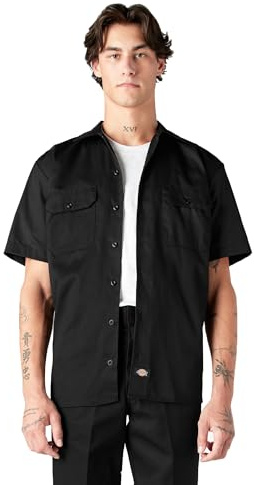 Dickies Men's Work Shirt Short Sleeves - White