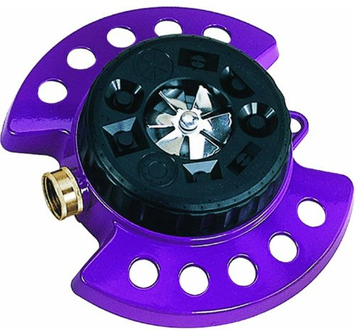 Dramm 15026 ColorStorm Turret 9-Pattern Sprinkler, Berry