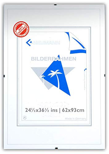 Bilderhalter rahmenlos, Clip-Rahmen 62 x 93 mit bruchsicherem Kunstglas antireflex