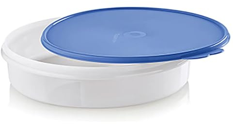 Tupperware - Taker/paletta per torta/cupcake, contenitore per biscotti con sigillo blu zaffiro