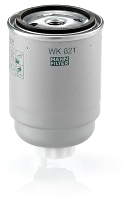 MANN-FILTER WK 821 Fuel Filter - for Cars + Transporters | For Passenger Cars, Fuel System Protection, Injector Protection, Clean Fuel Supply, True OE Engineering