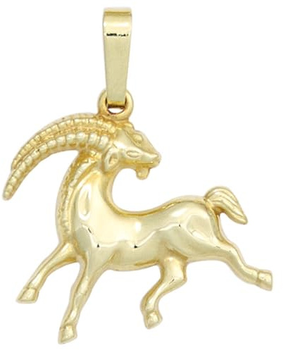 Sternzeichen Anhänger Steinbock 333 Gold Gelbgold Einhänger Halsschmuck Damen