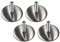 Gedotec Vis de réglage Vis de réglage M10 vis de Meubles Pieds réglables Ronds pour Pieds de Table et Pieds de Meubles | Plaque de Pied Ø 60 mm | Pied de nivellement Filetage 37 mm | 4 pièces