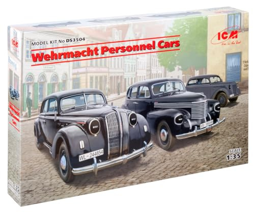ICM DS3504 Wehrmacht Personnel Cars Diorama Set 1:35 Militär Fahrzeug Modellbausatz