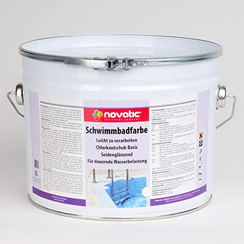 novatic schwimmbadfarbe 5 l blau