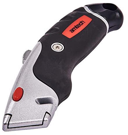 Amtech S0476 Retractable Utility Knife with Soft Grip