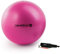 PEZZI - Gymnastikball Original Pezziball MAXAFE 65cm Ø mit Oliver Rapid Pumpe – Sitzball für Therapie, Sport & Büro - Universeller Trainingsball aus Flexton Silpower® belastbar bis 400 kg – Rubinrot