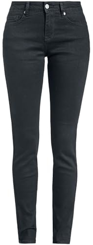 RED by EMP Damen Schwarze Slim Fit Skinny Jeans im 5-Pocket-Style