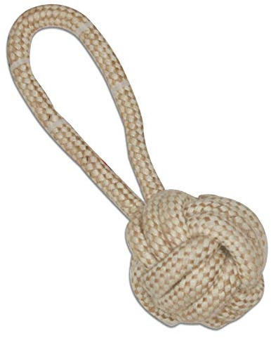 Croci Cotton Bone Eco Knoten mit Griff, 7,5 x 21 cm, 99 g