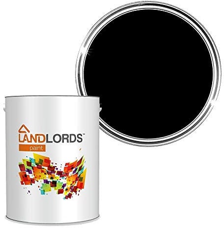 Landlords Anti Damp Paint | Matt Finish | Prevent Build-up of Mildew | Paint for Wall and Ceiling | Anti Condensation and Mould | 5L Black