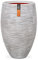 Capi Europe - Gefäß elegant Deluxe Rib NL - 55x85 - Elfenbein - Öffnung Ø38 - Blumentopf für den Innen- und Außeneinsatz - Bruchsicher - 100% recycelbar - KOFI1132