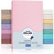 Julius Zöllner Jersey Spannbettlaken für Baby- & Kinderbett, 100% Jersey-Baumwolle, OEKO-TEX Standard 100 zertifiziert, Größe: 60x120cm / 70x140cm, 1er Pack, rosa