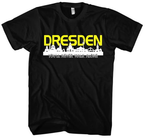 Dresden Skyline T-Shirt | Sachsen Skyline Dresden Fan Geschenk Shirt