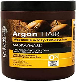 Dr. Sante Argan Haarmaske für geschädigtes Haar mit intensiver 3-Schritt-Regeneration mit Keratin, 1000 ml