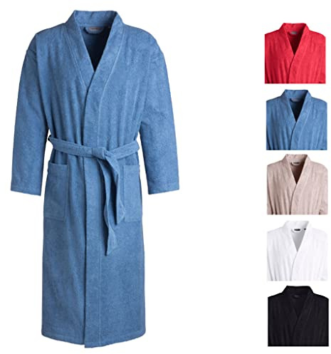 Egeria TOPAS Unisex Bademantel in Kimonoform für Damen und Herren, Größe XL, Farbe Regatta