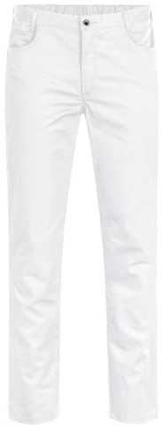 GREIFF Gastro Moda Herren-Hose 5-Pocket Regular-Fit, 52, weiß