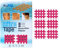 AcuTop Typ B, Gitter Tape, pink - 120 Tapes, Akupunktur Pflaster, Gitterpflaster