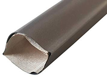 netproshop 1m Schrumpfschlauch 4,3mm ID schwarz mit EMV Abschirmung