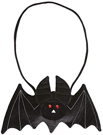 W WIDMANN MILANO Party Fashion 9564B - Fledermaus Tasche, Vampir, Schwarz, Accessoire, Kostüm, Karneval, Mottoparty, Halloween