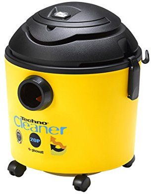 Gisowatt TechnoCleaner 20P, Aspiratore Aspira-Tutto Compatto Professionale con Rotelle, Aspiraliquidi, Aspira Solidi e Pulisce Stufa Pellet, 1200W, 20 Litri