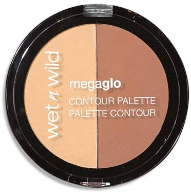 Wet n Wild, MegaGlo Contouring Palette, Duo Contouring Puder, misch- und modulierbare Formel, für ein makelloses Gesicht, Dulce de Leche