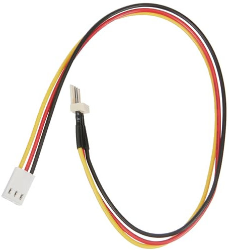 Goobay 93631 PC Fan Power Extension Cable, 3-Pin Male/Female Connector, 0.3m Length