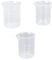 50 150 250 ml Transparente Kunststoff Labor Messbecher 3 Stk. Messbecher Werkzeug