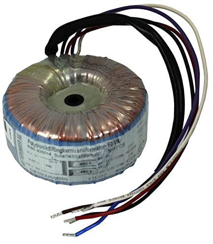 Toroidal Transformer 50VA 230V -> 2x12V / 1x24V ; Sedlbauer, RSO-825014