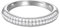 Esprit Essential Damen-Ring ES-GLAM rhodiniert Zirkonia transparent Gr. 54 (17.2) - ESRG02765A170