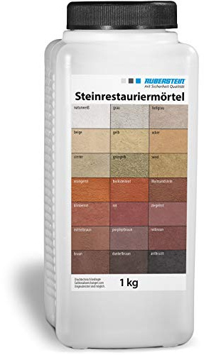 Ruberstein® Ruberstein Steinrestauriermörtel für Natur- und Kunststein 1 kg (ziegelrot)