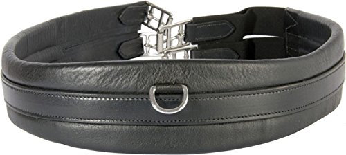 TdeT Klassischer sattelgurt leder - schwarz - 125