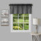Achim Home Furnishings Richmond Fenster Vorhang Querbehang, schwarz, 58 x 14