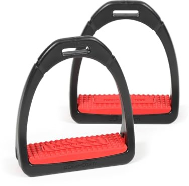 Shires COMPOSITI Premium Profile Stirrups (Adults, Red)