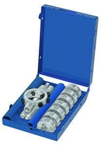 MATADOR Schneideisen M3-M12 | Schneideisen Set 8-teilig | Gewindeschneider für Außengewinde | inkl. Schneideisenhalter | MATADOR Werkzeug Nr. 07659080