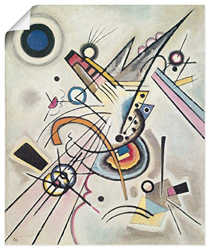 ARTLAND Wanddeko Poster & Kunstdrucke Wandposter 60x80 cm Abstrakte Kunst Geometrische Körper Diagonale 1923 Bauhaus Wassily Kandinsky T8CL
