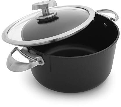 SCANPAN SC68252400 Pro IQ, Faitout 24 cm avec couvercle en verre