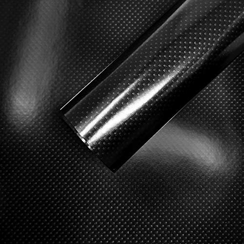 4R Quattroerre.it - 1617 - Pellicola Adesiva per Wrapping, Carbonio Alte Temperature, 35 x 50 cm