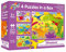 Galt Toys, 4 Puzzles in a Box - Dinosaurs, Dinosaur Jigsaw Puzzle for Kids, Ages 3 Years Plus