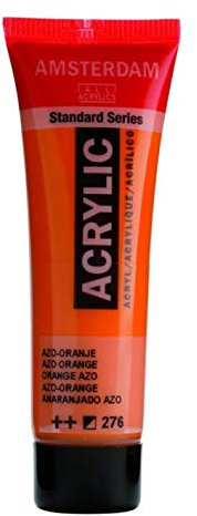 Amsterdam Standard Series Acrylic Tube - 20 ml - Azo-Orange 276 - Hohe Lichtechtheit - Halbdeckend - Flexibles Satin-Finish - Mittelviskose Farbe - Vielseitig einsetzbar - Made in Netherlands