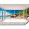 murando Fotomurales 350x256 cm XXL Papel pintado tejido no tejido Decoración de Pared decorativos Murales moderna Diseno Fotográfico Paisaje Naturaleza Playa Mar Palma c-C-0068-a-a