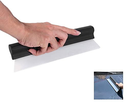 Yosoo Balai d'essuie-glace de 27,6 cm en silicone à séchage rapide pour nettoyage des vitres de voiture, véhicule