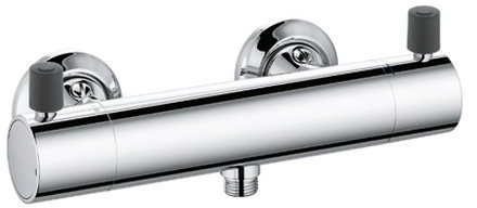 Kludi Brause-Thermostat Provita mit Temperaturwaehlgriff, verchromt, 353300538