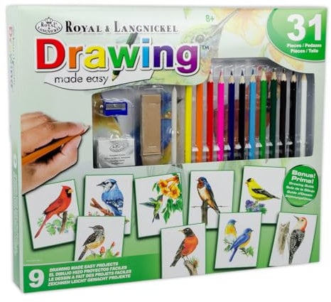 Royal & Langnickel Drawing Made Easy 31pc Drawing Pencil Colouring Shading Set