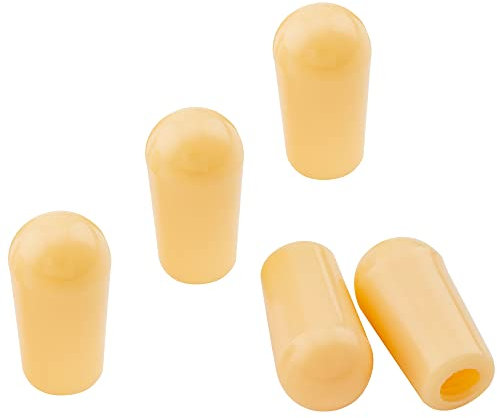 Musiclily Metrisch 3-Weg Toggle Schalter Knopf für Epiphone Les Paul LP Style E-Gitarre, Creme(5er Set)