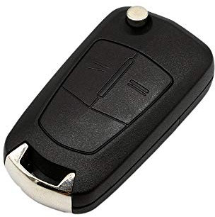 Ersatz Schlüsselgehäuse mit 3 Tasten Autoschlüssel Klappschlüssel Schlüssel mit Rohlingtyp HU100 Fernbedienung Funkschlüssel Gehäuse ohne Transponder oder Elektronik. INION (für OPEL (KS02)