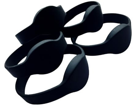 YARONGTECH® MIFARE Classic 1K RFID Armband 13.56 MHz ISO14443 A Silikon Erwachsene Größe schwarz (5 Stück)