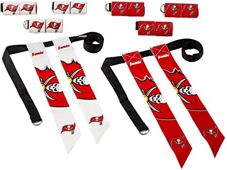 Franklin Sports NFL Tampa Bay Buccaneers Jugend Flaggen-Fußball-Set, Teamspezifisch, Einheitsgröße